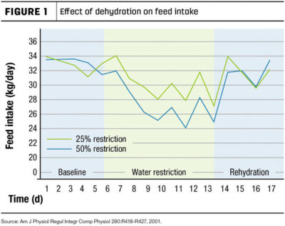 dairy article water absorption graph